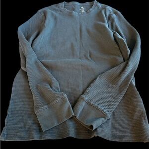 🍁💐H&M Long Sleeve Waffle Knit Top - Gray